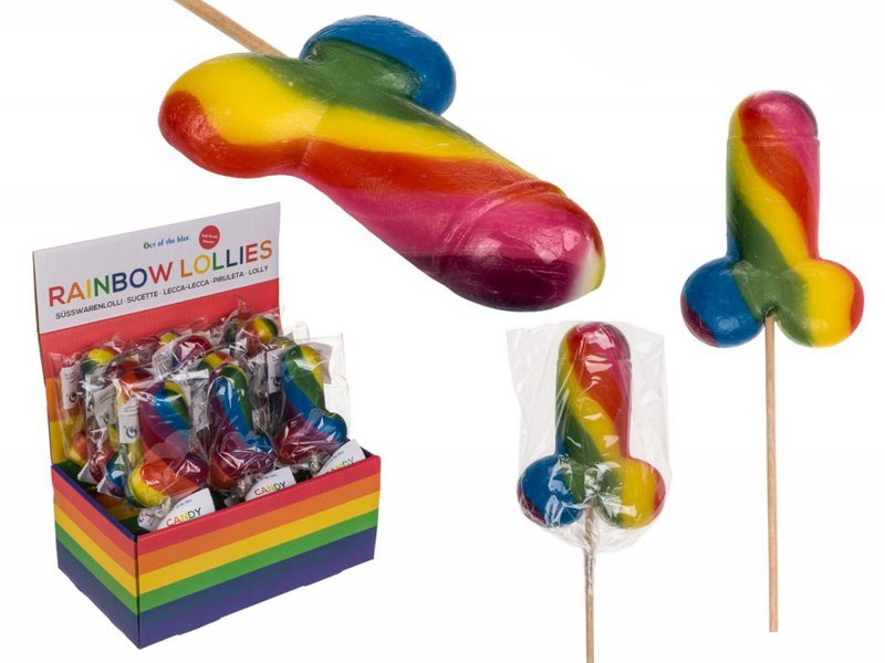 Lizak  tęczowy penis