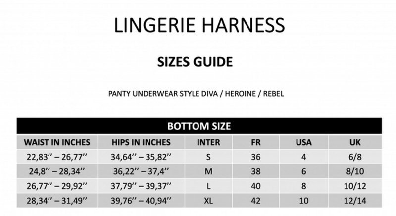 Majtki do Strapon penisa Harness Lingerie Heroine - S