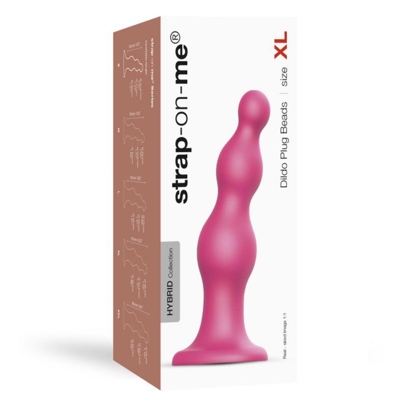 Kulkowe dildo analne na przyssawce korek różowy 15,8 cm