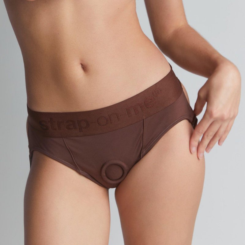 Strapon Harness Lingerie Heroine - M - chocolate