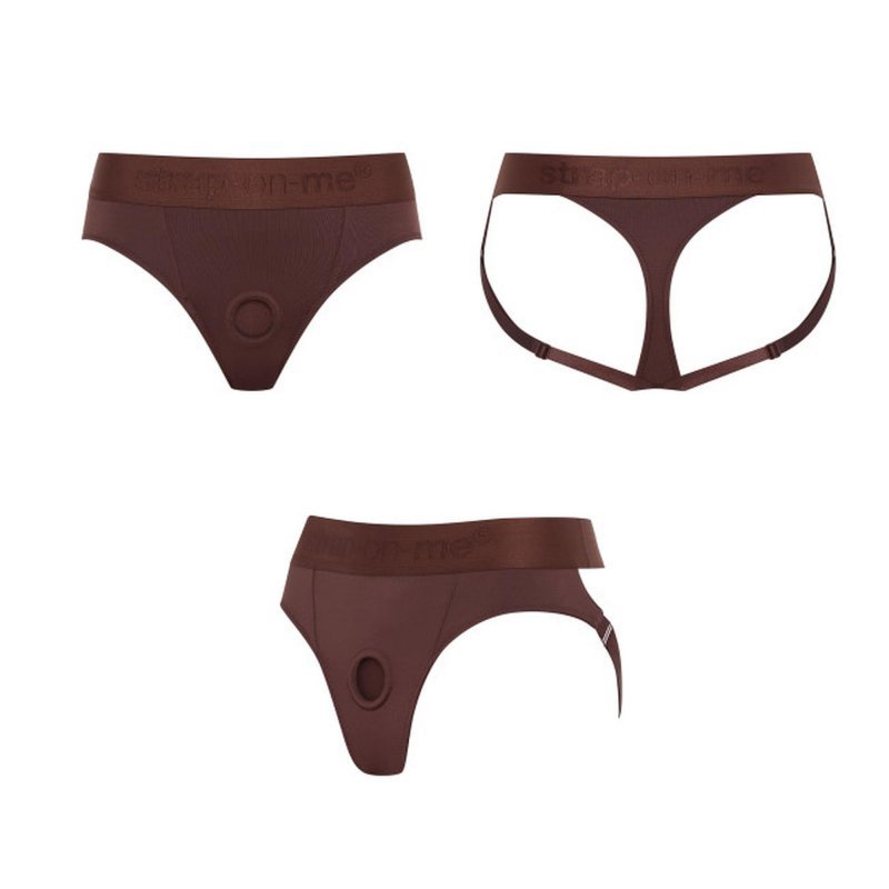 Strapon Harness Lingerie Heroine - M - chocolate