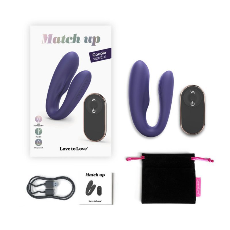 Podwójny elastyczny masażer dla par Match Up