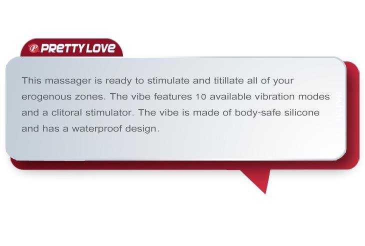 Wibrator stymulator punktu g z króliczkiem Pretty Love Impluse