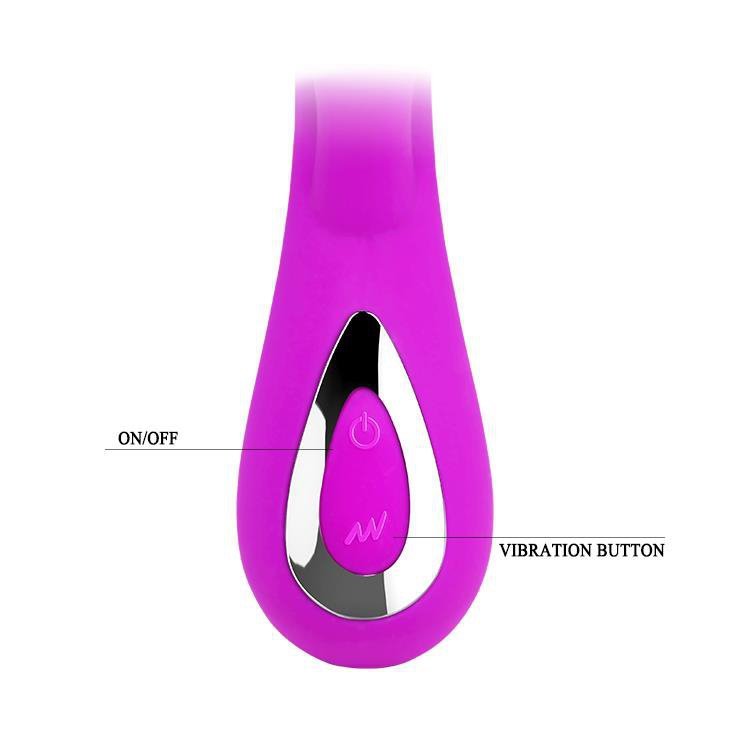 Wibrator stymulator punktu g z króliczkiem Pretty Love Impluse