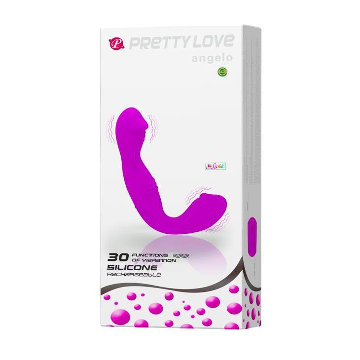 Wibrator z masażerem łechtaczki Pretty Love Angelo 30 funkcji