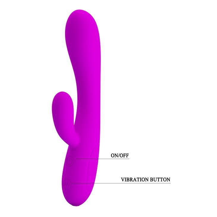 Wibrator z masażerem łechtaczki Pretty Love Victor 30 funkcji 