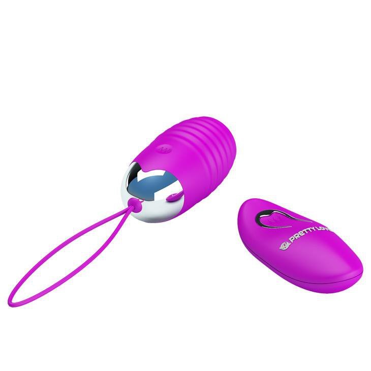 Prązkowane jajeczko wibrujące z pilotem Pretty Love Jessica