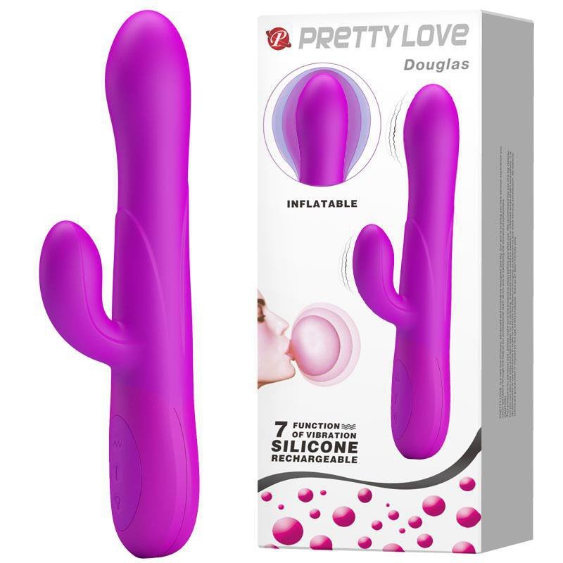 Wibrator króliczek z pompowaną główką Pretty Love Douglas