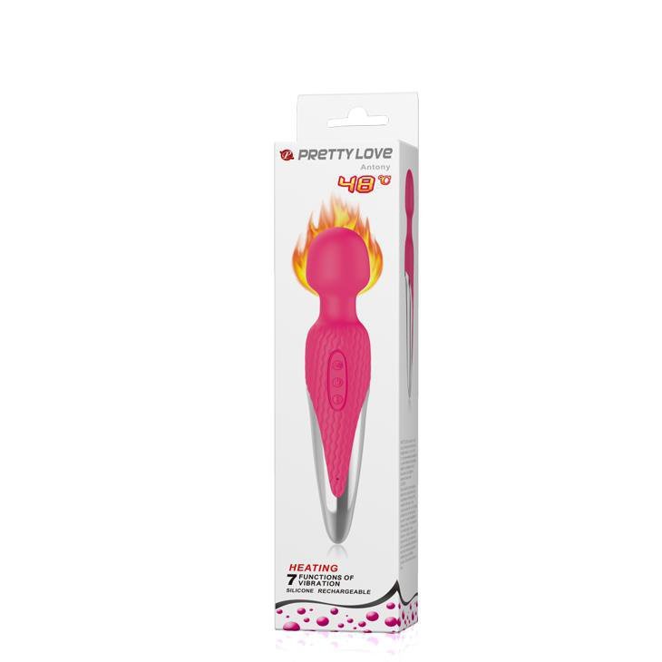 Podgrzewany masażer różdżka wand Pretty Love Antony 48'C