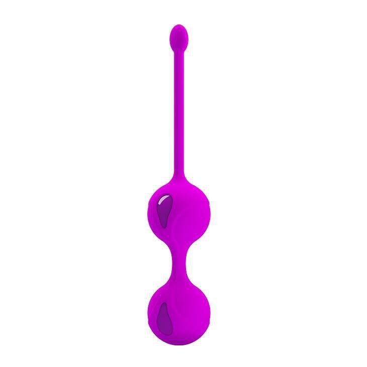 Podwójne kulki gejszy Pretty Love Kegel Tighten Up Ii fioletowe