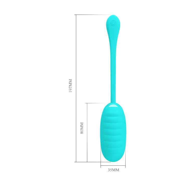 Prązkowane jajeczko wibrujące Pretty Love Kirk Egg zielone