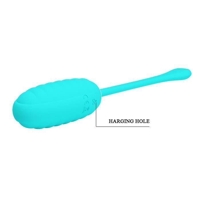 Prązkowane jajeczko wibrujące Pretty Love Kirk Egg zielone