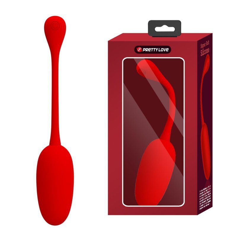Jajeczko do pochwy wibrujące 12 funkcji wibracji czerwone