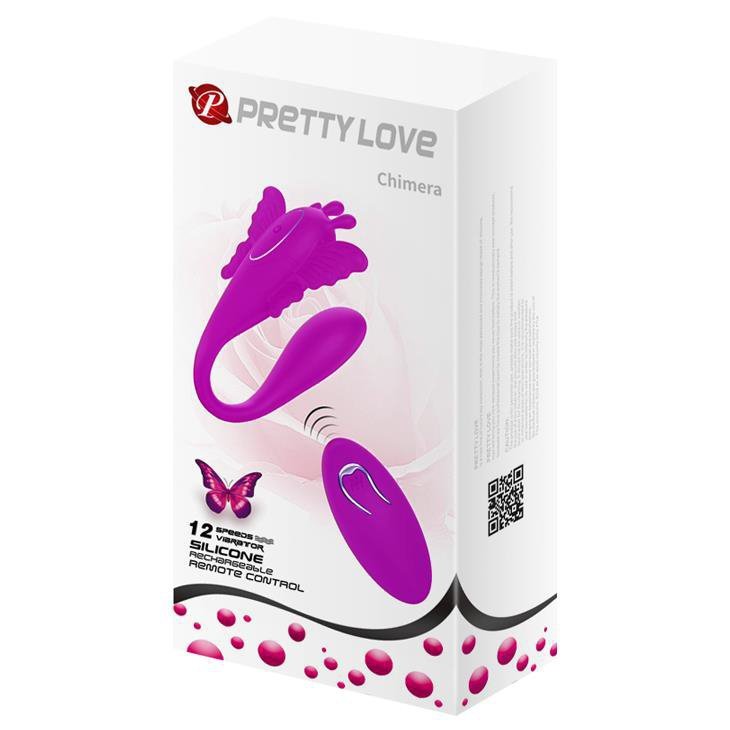 Stylowy masażer łechtaczki motylek Pretty Love Chimera