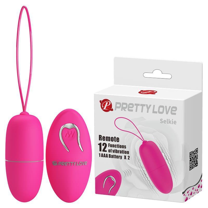 Jajeczko wibrujące dopochwowe Pretty Love Selkie różowe