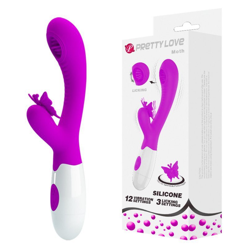 Wibrator z motylkiem stymulator łechtaczki Pretty Love - Moth