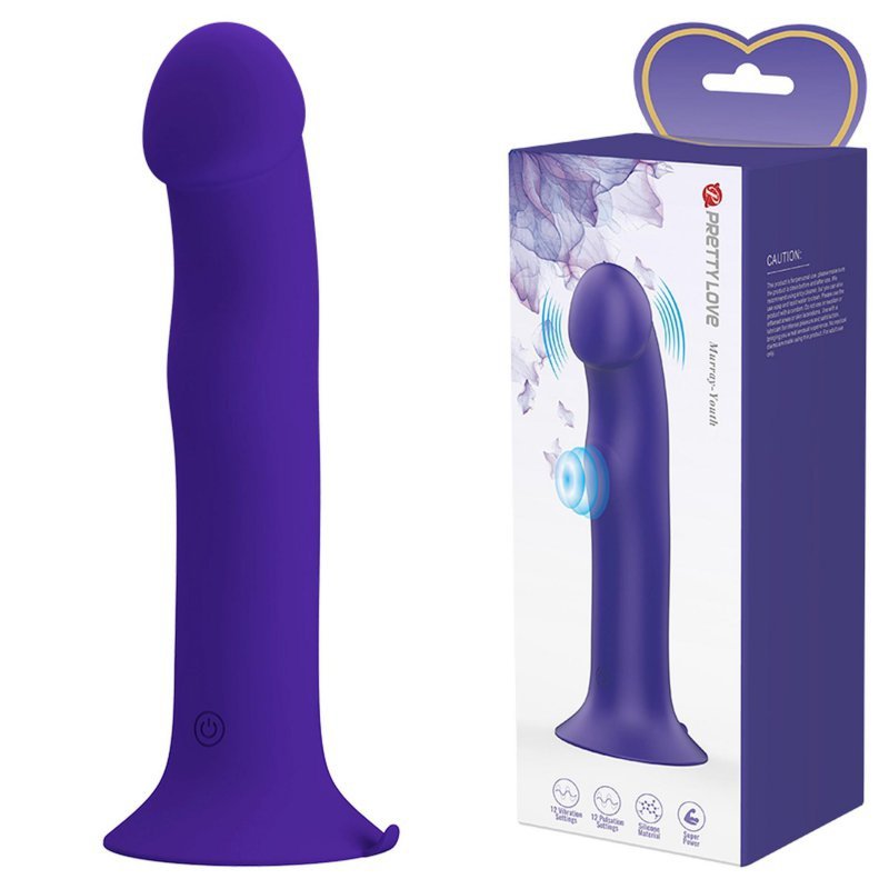 Wibrujące dildo na przyssawce Pretty Love - Murray 