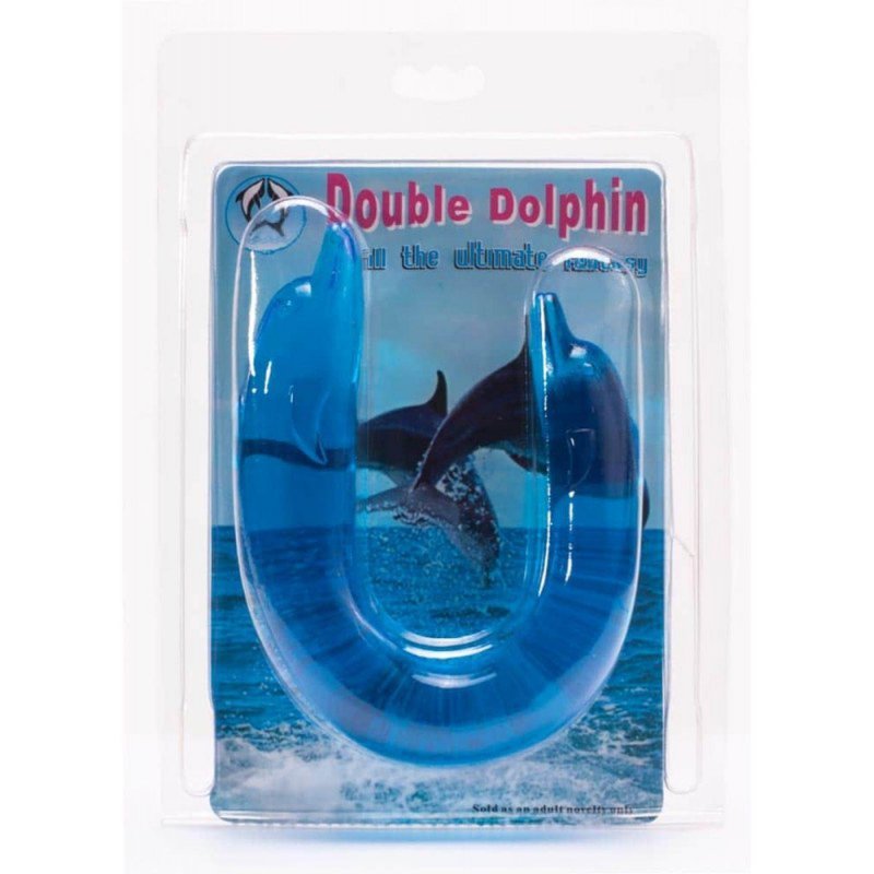 Analno - waginalne podwójne dildo delfinek