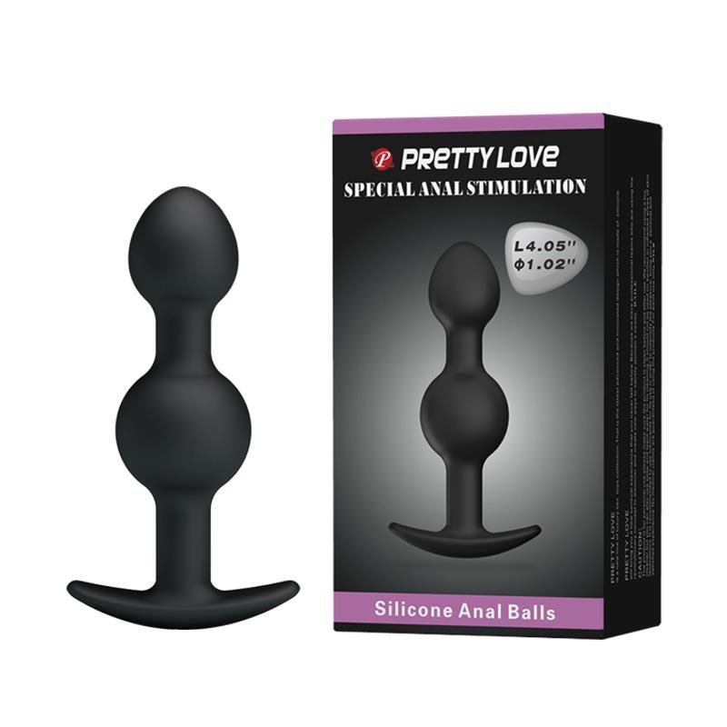 Podwójne kulki analne korek z kotwicą Pretty Love - Heavy Balls Plug