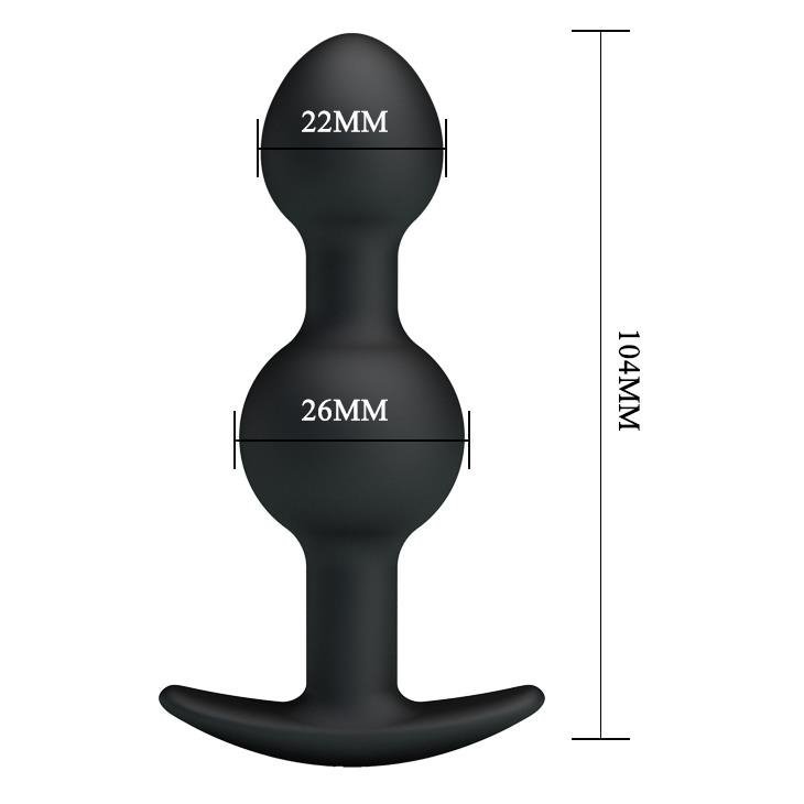 Podwójne kulki analne korek z kotwicą Pretty Love - Heavy Balls Plug