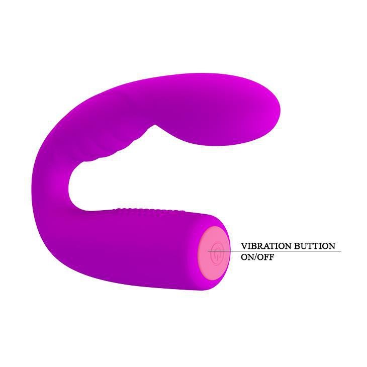 Wygięty elastyczny wibrator Pretty Love Quintion