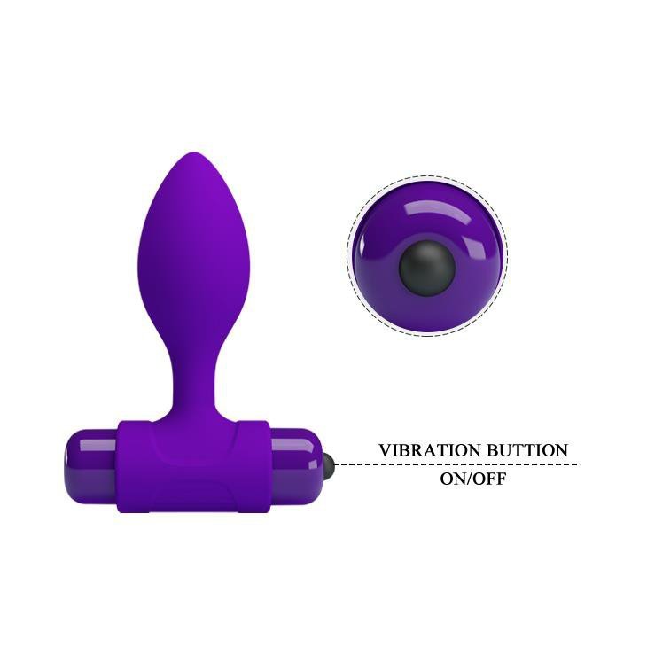 Pretty Love Vibra Butt Plug purple