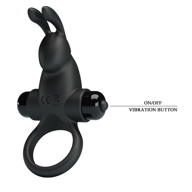 Pretty Love - Vibrant Penis Ring I Black