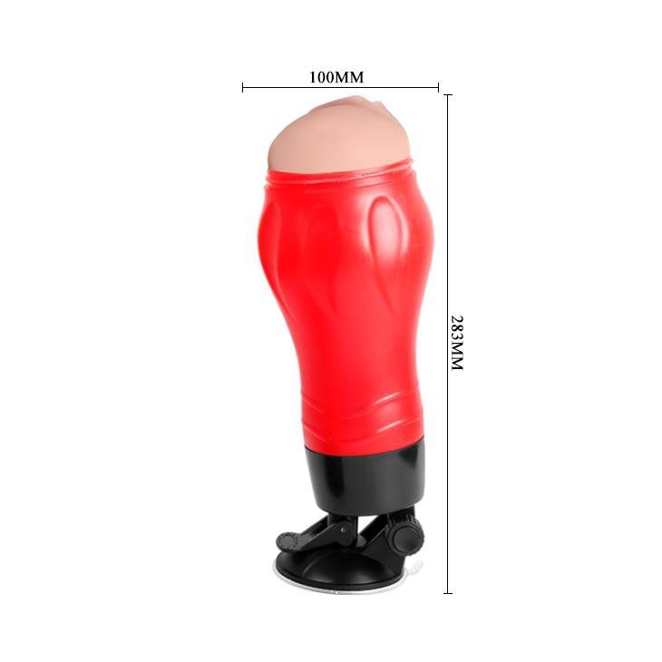 Sztuczna pochwa na mocnej przyssawce 12 wibracji
