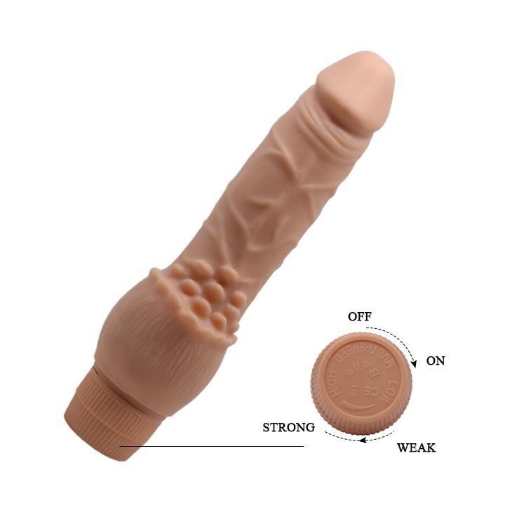 Wibrator z cyber-skóry miękki Clark 19,5 cm
