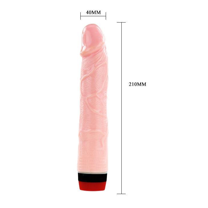 Naturalne wibrujące dildo sztuczny penis 21 cm