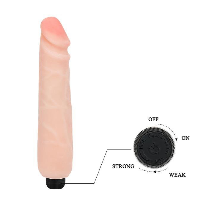 Elastyczny wibrator jak prawdziwy penis baile 25 cm