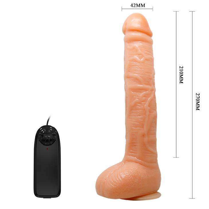 Realistyczne dildo wibrujące na przyssawce jak prawdziwy penis
