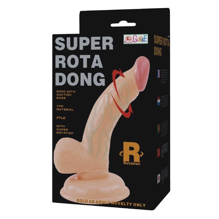 Rotacyjne dildo wibrujące do punktu g z pilotem Baile 14,5 cm