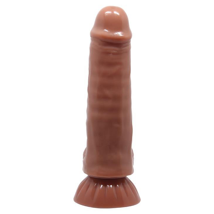 Realistyczne dildo z ruchomą skórą z jądrami 18 cm