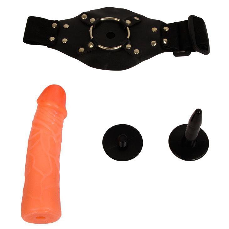 Strapon opaska na udo uprząż realistyczne dildo 17 cm