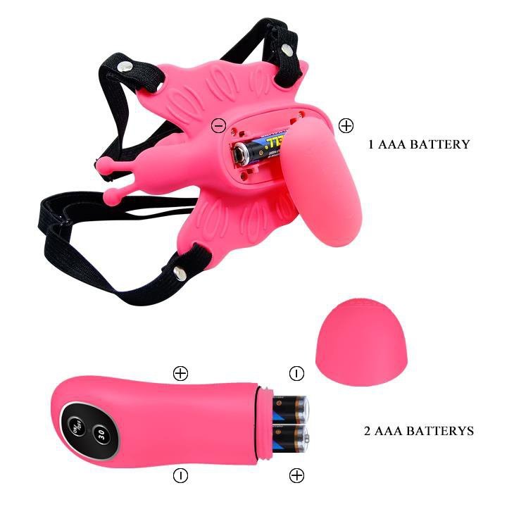Baile - ultra passionate harness, 30 vibration functions wireless remote control