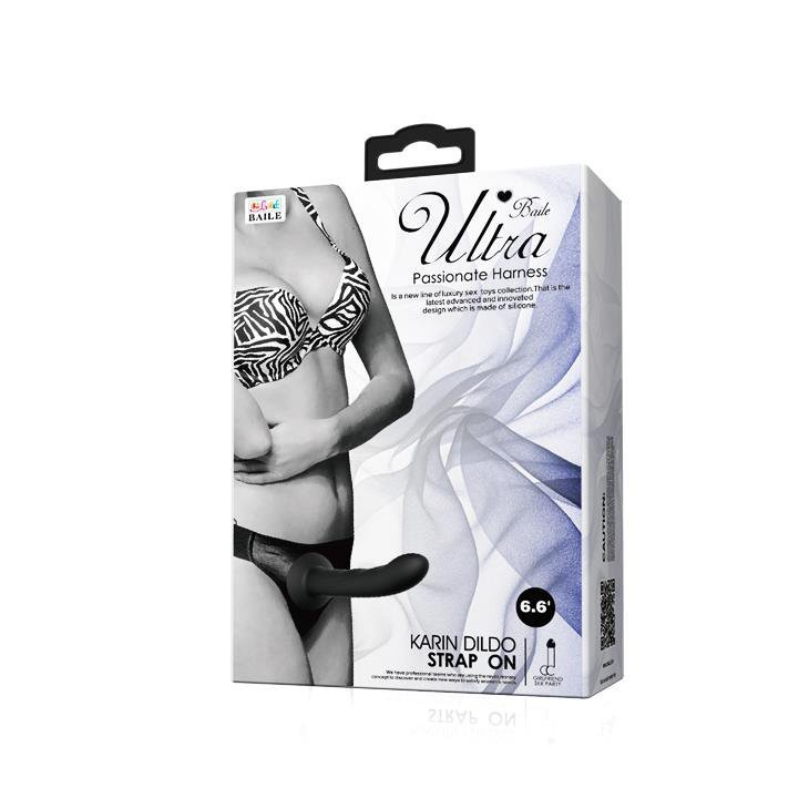 Uprząż dildo na pasku sztuczny penis Strapon penetrator 17 cm