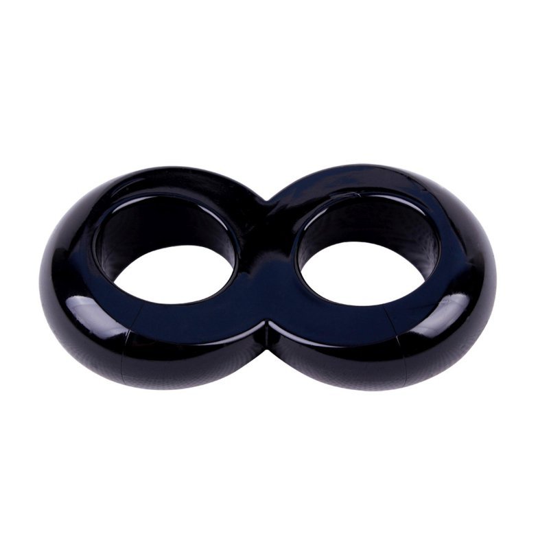 Podwójny pierścień na penisa Duo Cock 8 Ball Ring