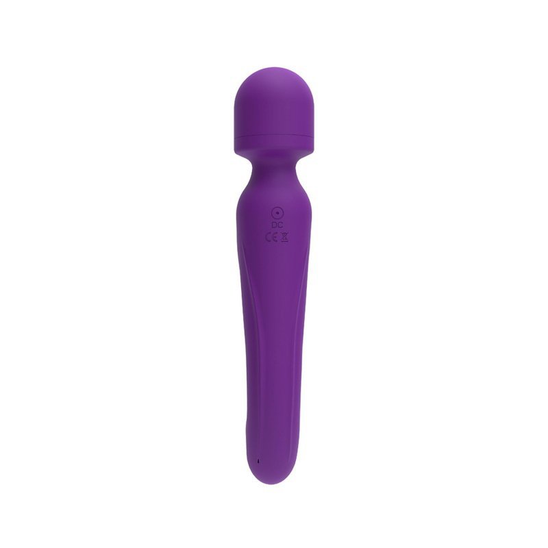 Wibrator dla par dwustronny Pleasure Spreader Wand fioletowy