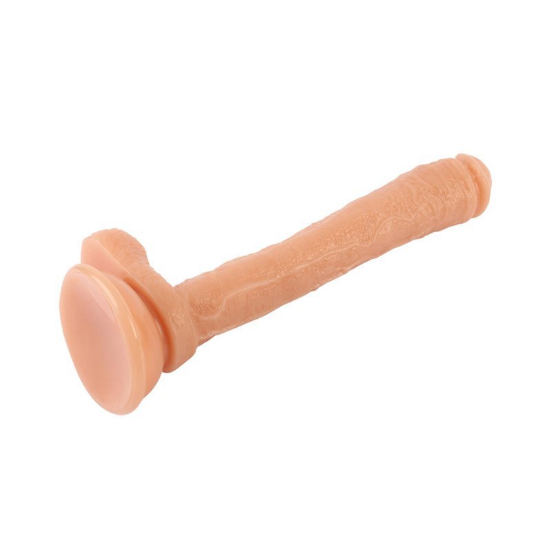 Penis dildo bardzo długi z grubą główką Ballsy Caballero Flesh