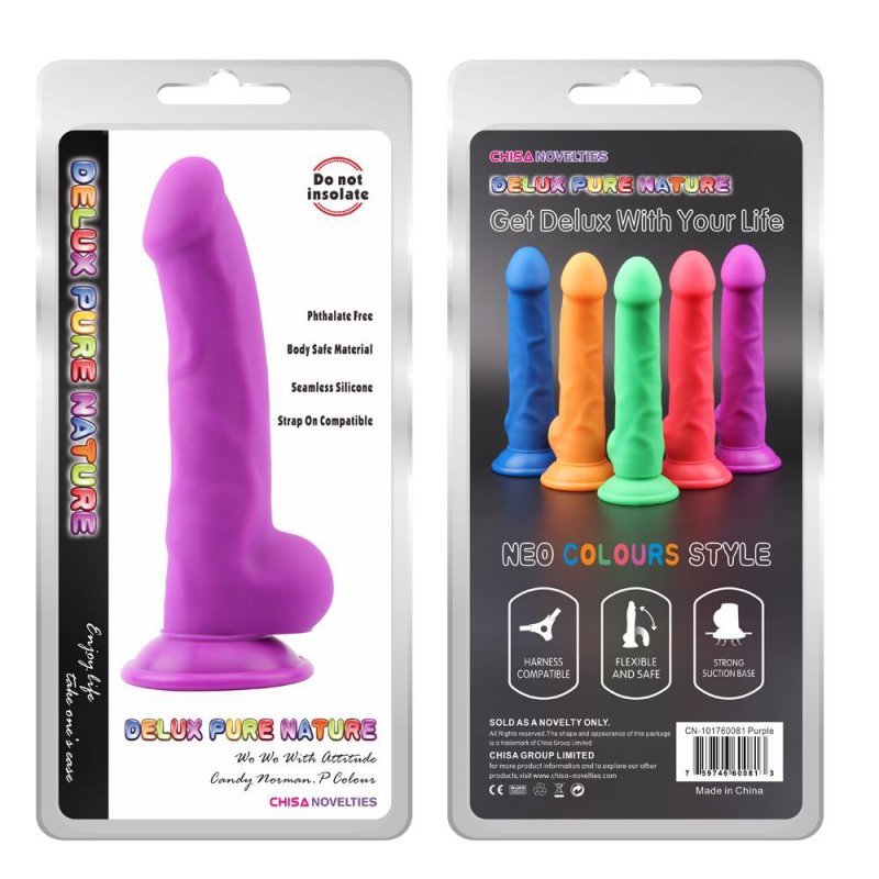 Dildo dla początkujących na przyssawce 21,5 cm