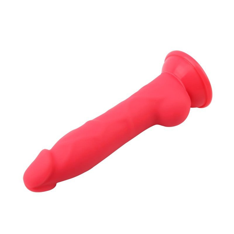 Dildo do pochwy i anala Rick.G czerwony 22cm