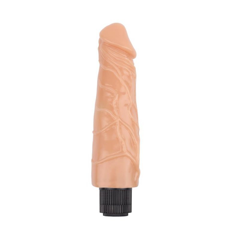 Żelowy wibrator jak prawdziwy penis cielisty 23 cm