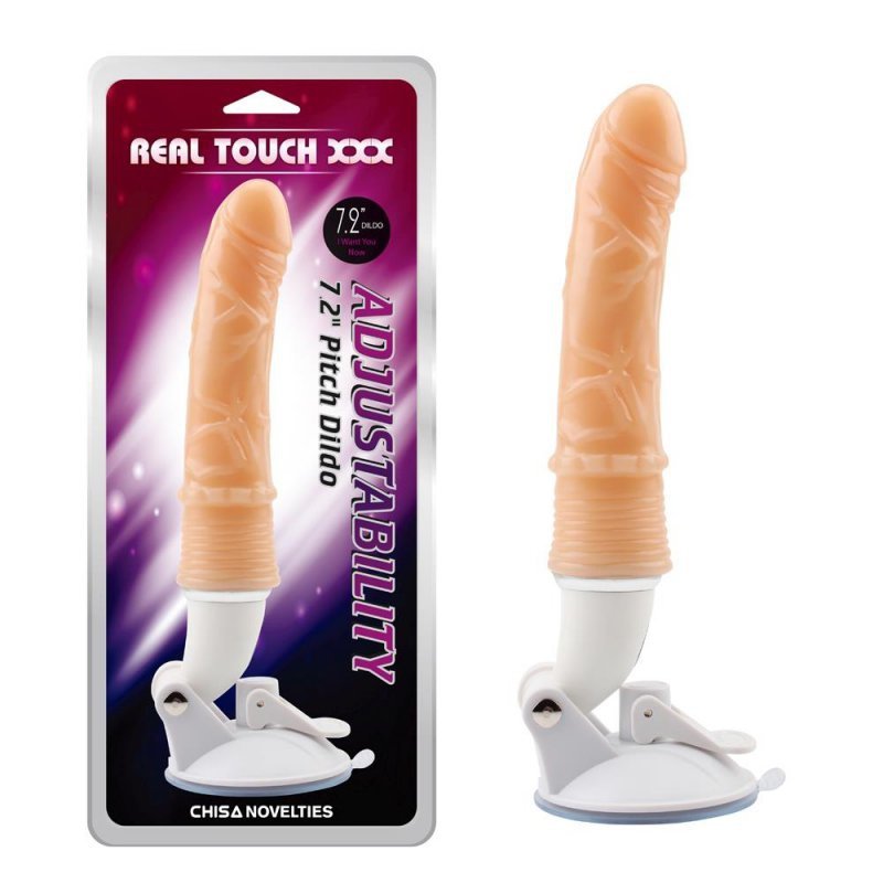 Realistyczny wibrator żylaste dildo z przyssawką 18 cm