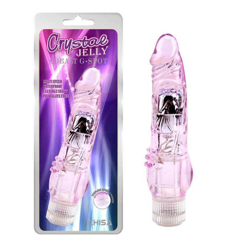 Wibrator przeźroczysty penis Cobalt G-Spot-Purple