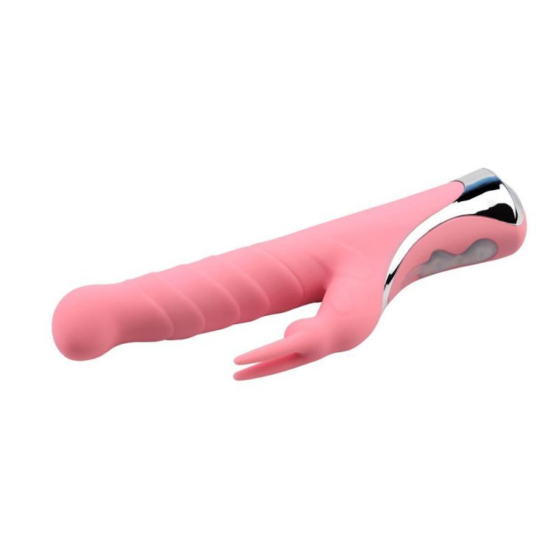 Wibrator króliczek z wypustkami penetrator waginy