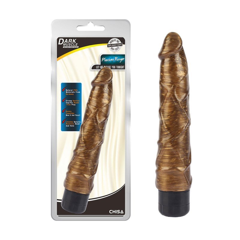 Złoty ciemny wibrator jak penis Pleasure Ranger Gold