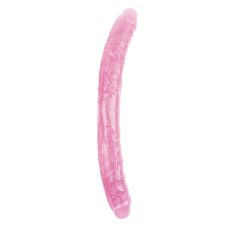 Realistyczne podówjne dildo różowe 46 cm