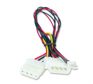 Kabel zasilający GEMBIRD Molex 4pin (gniazdo) 0.15m. CC-PSU-5