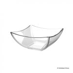 Plastikowy pojemniczek finger food square, transparentny, 95 ml, 72 szt
